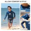Kanu Surf Boy's Platinum Long-Sleeve Rashguard, Navy, 2T view 3