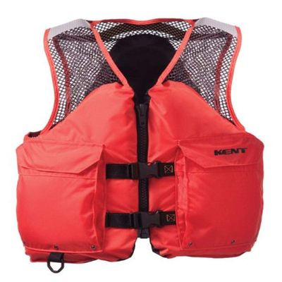 Kent Mesh Deluxe Commercial Life Vest - Persons over 90-Pounds. (Orange, XX-Large, 48-52-Inch Chest)