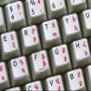 ARMENIAN-ENGLISH NON-TRANSPARENT KEYBOARD DECALS ON MATTE WHITE BACKGROUND FOR DESKTOP, LAPTOP AND NOTEBOOK view 2