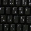 French BEPO Keyboard Stickers Black Background Non-Transparent for Desktop, Laptop and Notebook view 3
