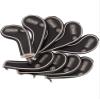 Pro-Tekt Deluxe Zip Iron Headcovers - Black/Silver view 1