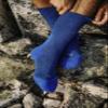 FALKE Men's TK1 Adventure Wool Hiking Socks, Merino Wool, Breathable Quick Dry, Mid Calf Length, Thick Padding, Beige (Kitt Mouline 4310), 9-10, 1 Pair view 4