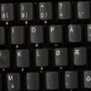 Norwegian Keyboard Stickers ON Black Background Non-Transparent for Desktop, Laptop and Notebook view 2