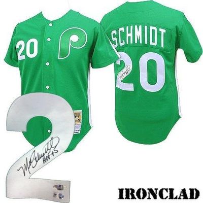 Mike Schmidt Signed Jersey - 1981 w HOF - Autographed MLB Jerseys