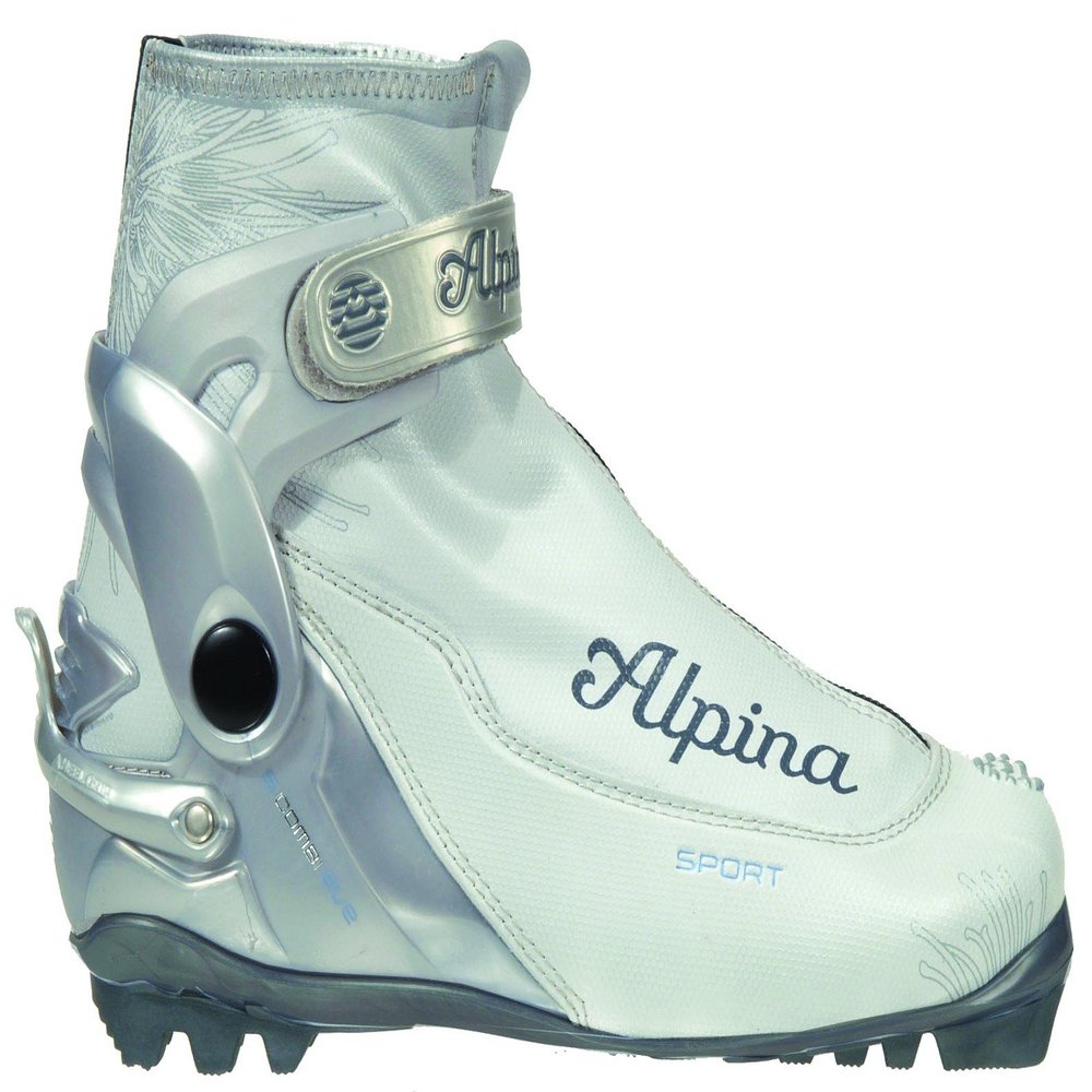 Alpina Women's S Combi Eve Sport Series Cross-Country Nordic Ski Boots, Pearl White, 39