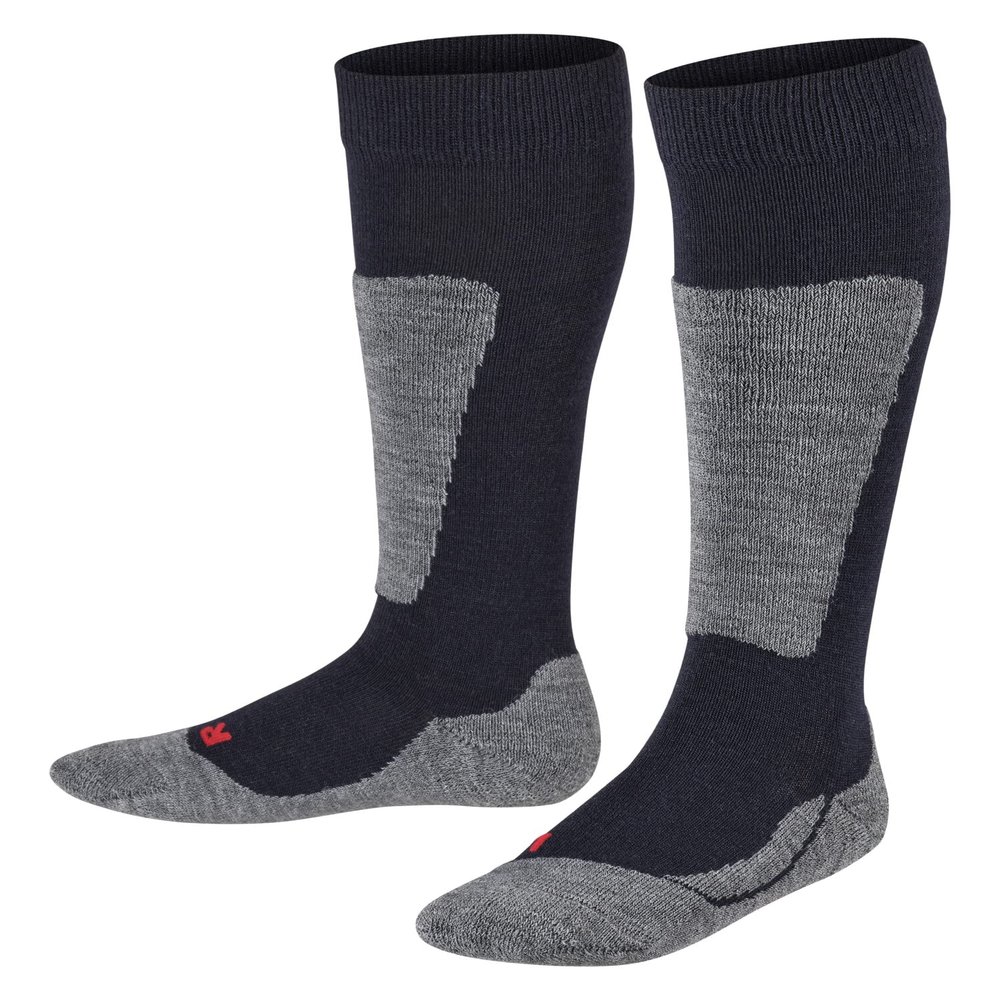 FALKE Kids Active Ski Socks, Marine, 6.5-9