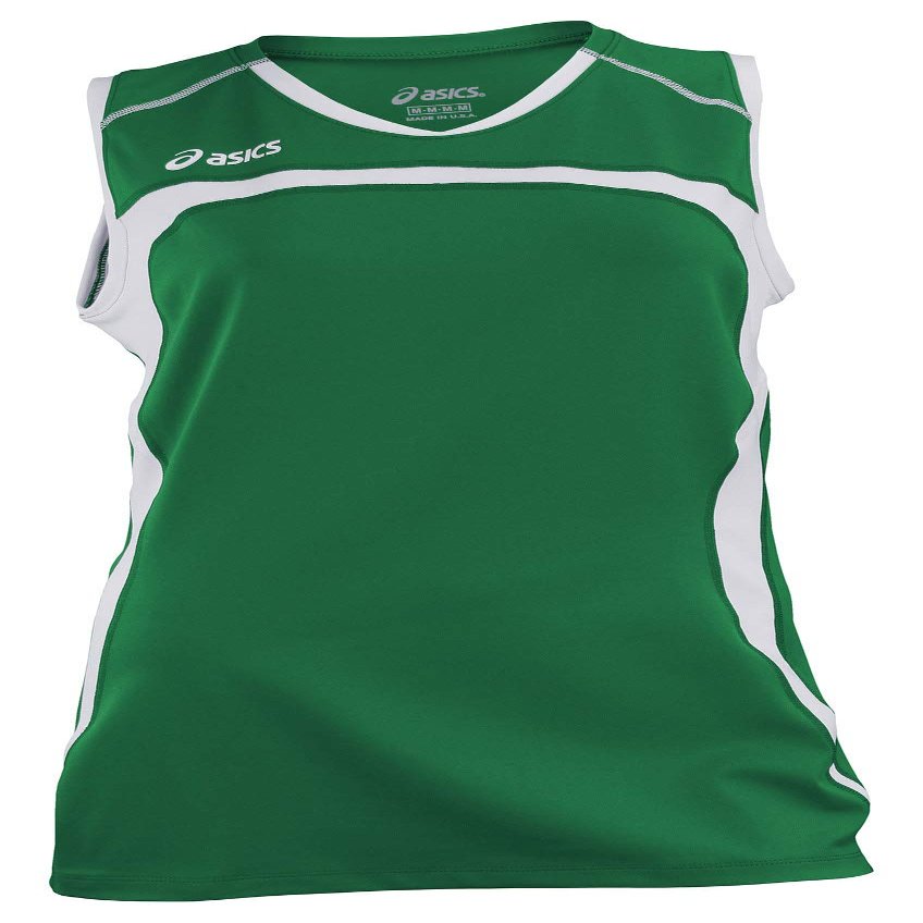 ASICS Women's Ace Jersey (Large, Forest/White)