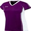 ASICS Womens Replay Jersey, Color:Cardinal/White, S view 1