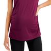 ID Ideology Women's Maternity T-Shirt Purple Size Large view 3