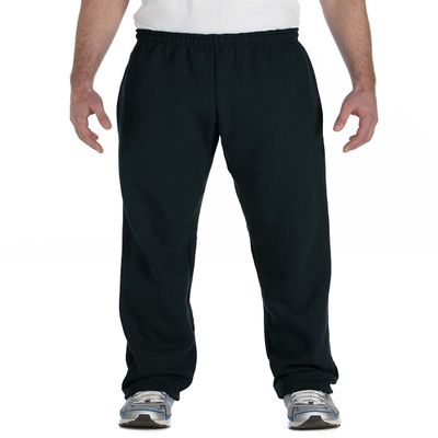 Gildan Activewear Heavyweight Blend Open Bottom Sweatpants, L, Black