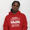 TV Store Christmas Vacation Merry Christmas Shitter Was Full Griswolds Red HOODIE Sweatshirt (Large) view 4