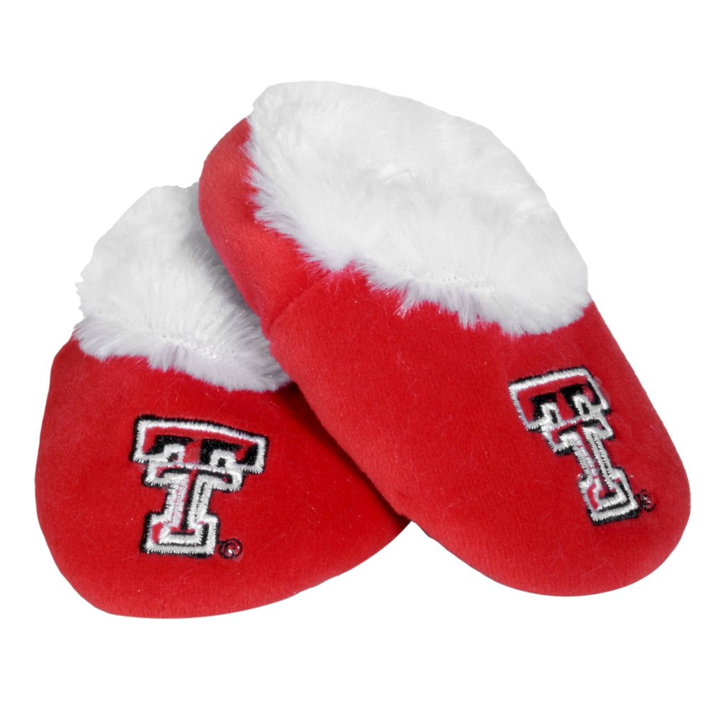 FOCO Texas Tech Logo Baby Bootie Slipper Medium