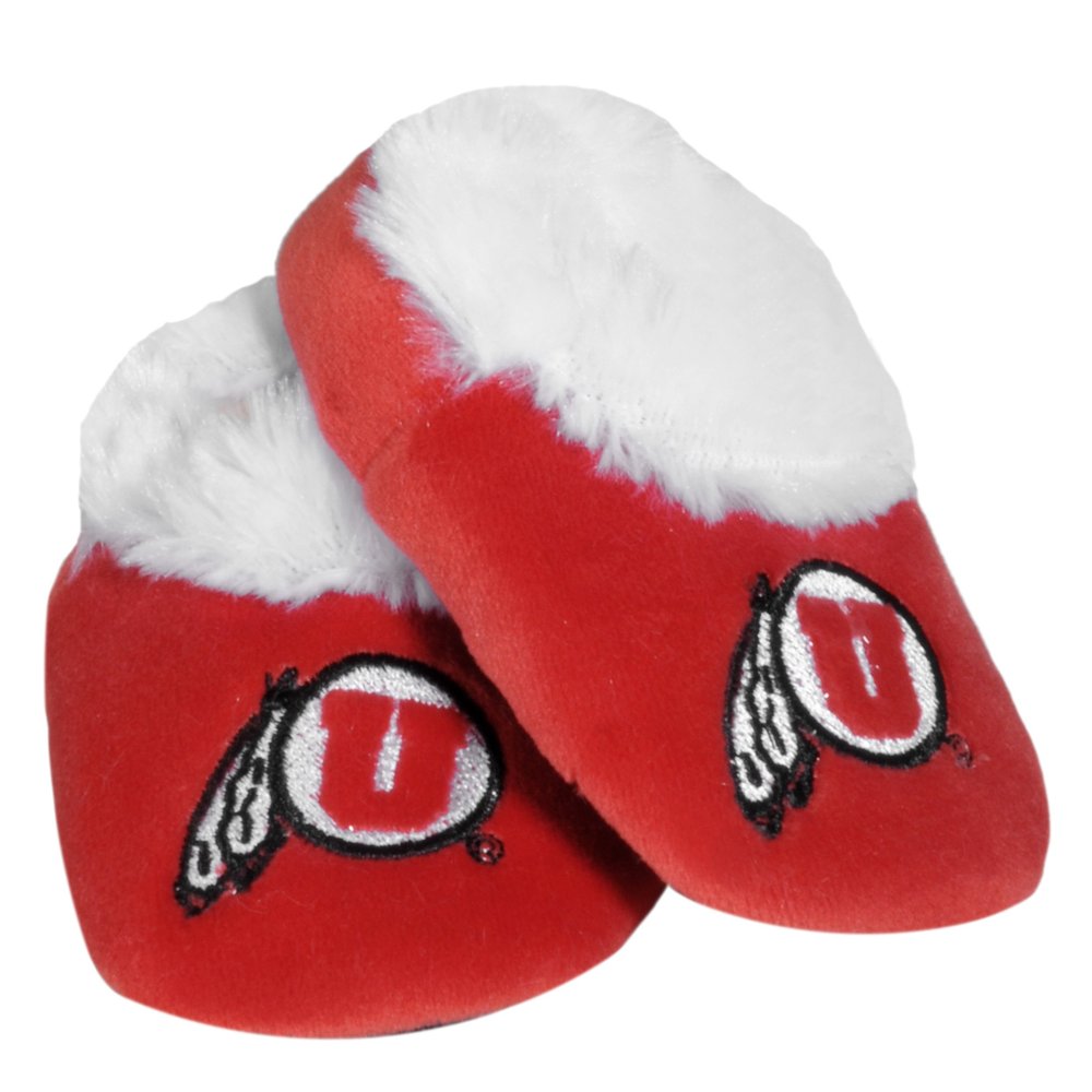 FOCO Utah Logo Baby Bootie Slipper Large