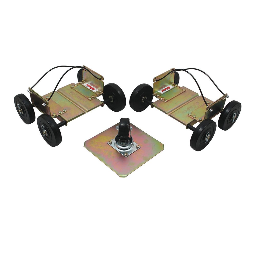 Extreme Max 5800.0203 Power Wheels Drivable Snowmobile Dollies - Wide, Gold