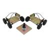 Extreme Max 5800.0203 Power Wheels Drivable Snowmobile Dollies - Wide, Gold view 1
