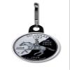 DELAWARE State Quarter Mint Image 1 inch Zipper Pull Charm view 1