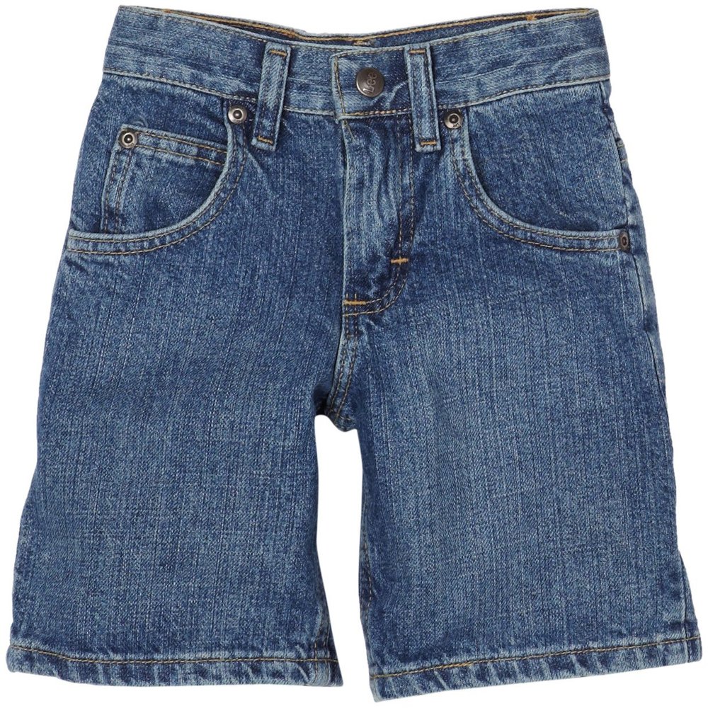 Lee Little Boys' Core Loose Fit Short, Mid Blues, 7 Regular