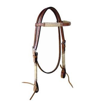 Browband Headstall with Rawhide Accent