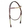 Browband Headstall with Rawhide Accents view 1
