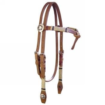 Futurity Tie Single Ply Rawhide Braiding Star Conchos