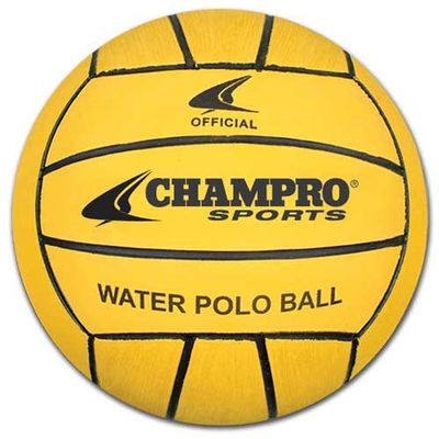 Champro Women's Water Polo Ball (Black/Yellow, Official)