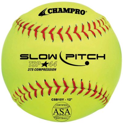 CHAMPRO 12" ASA .44 Cor Slowpitch Softball (Dozen)