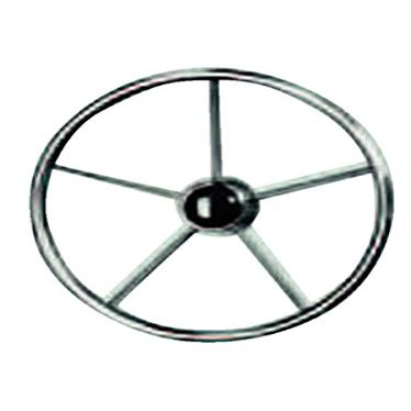 uflex SS Steering Wheel, 15.5" Diameter, 25 Dish