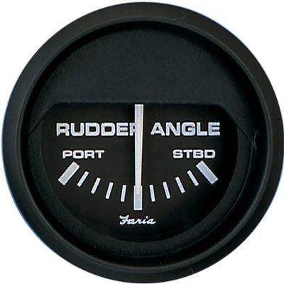 Faria Beede Instruments Faria 12833 Euro Rudder Angle Indicator Gauge - 2"