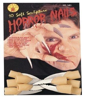 Rubie's Costume Co Rubber Horror Bladenails Costume, Silver, Silver