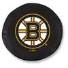 Boston Bruins Tire Cover - Size A (34"x8") on Black Vinyl view 1