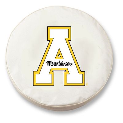 Appalachian State University Tire Cover - Size F - (29"x8") on Black Vinyl