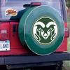 Colorado State University Tire Cover - Size Small - (28.5"x8") on Green Vinyl view 2