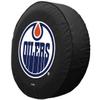 Edmonton Oilers Tire Cover - Size A (34"x8") on Black Vinyl view 2