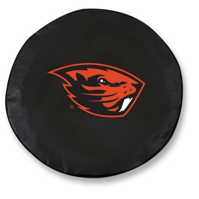 Oregon State University Tire Cover - Size H1 - (37"x12.5") on Black Vinyl