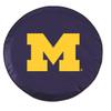 University of Michigan Tire Cover - Size M - (25.5"x8") on Navy Vinyl view 1