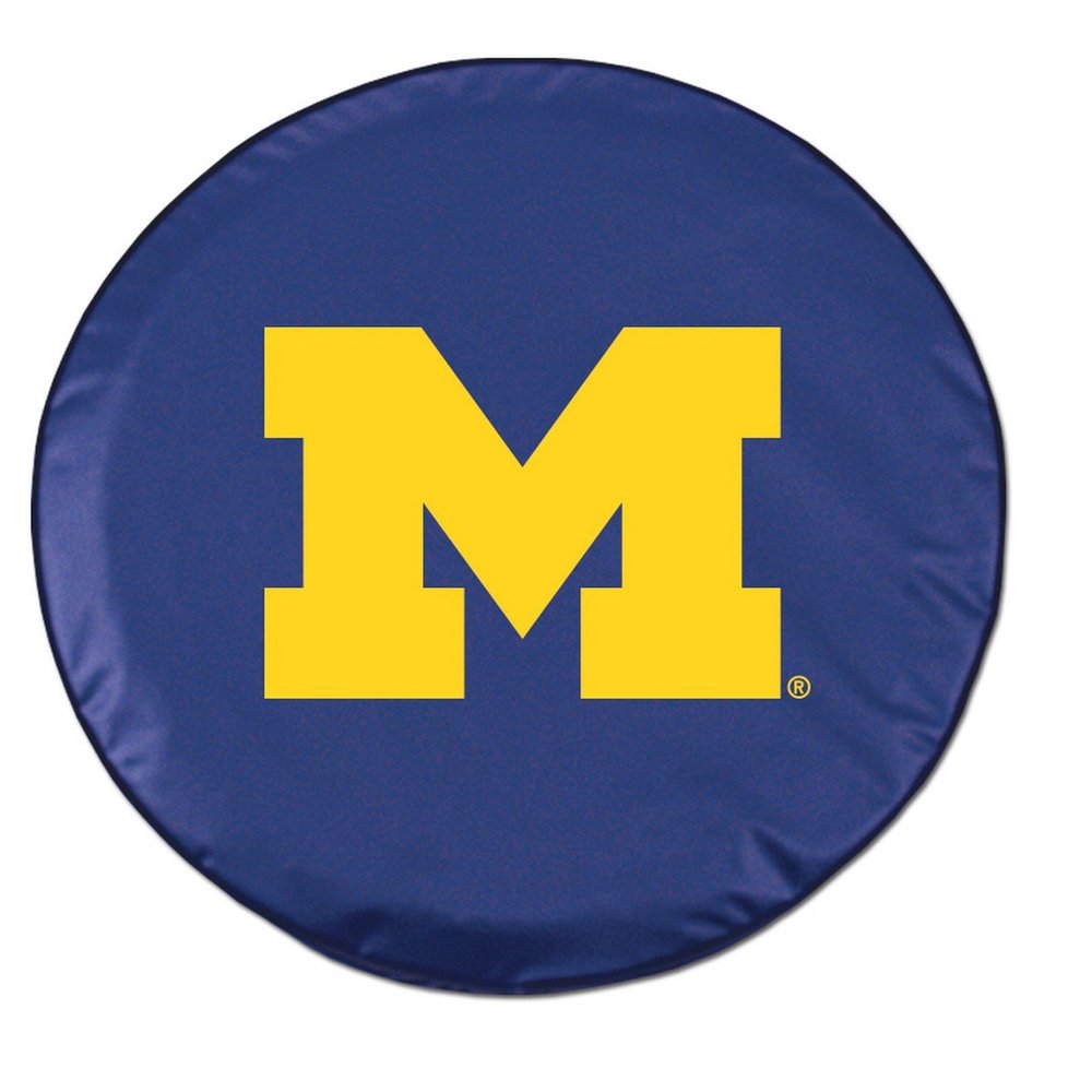 University of Michigan Tire Cover - Size Y - (32.25"x12") on Navy Vinyl