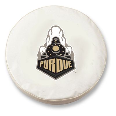 Purdue Tire Cover - Size Small - (28.5"x8") on White Vinyl