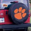 Clemson Tire Cover - Size I - (28"x8") on Black Vinyl view 2