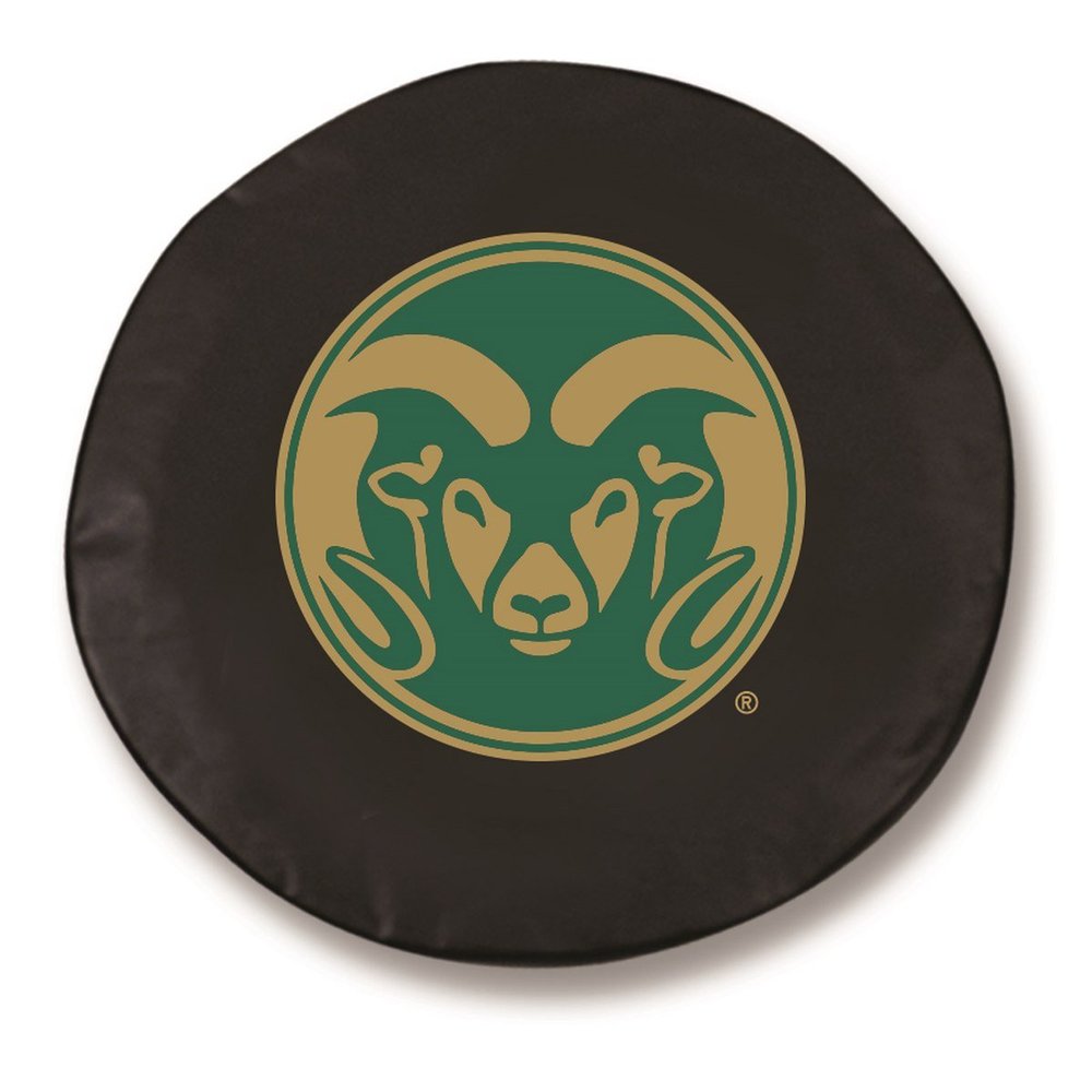 Colorado State University Tire Cover - Size Small - (28.5"x8") on Black Vinyl