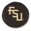 Florida State (Script) Tire Cover - Size H1 - (37"x12.5") on Black Vinyl view 1