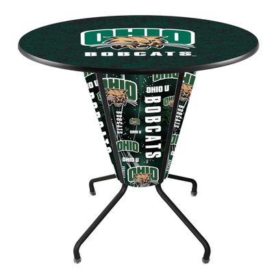 Holland Bar Stool Co. 42 in. Ohio University Pub Table in Black