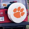 Clemson Tire Cover - Size Small - (28.5"x8") on White Vinyl view 2