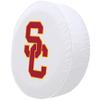 University of Southern California Tire Cover - Size F - (29"x8") on White Vinyl view 2