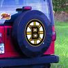 Boston Bruins Tire Cover - Size Z - (33"x12.5") on Black Vinyl view 2