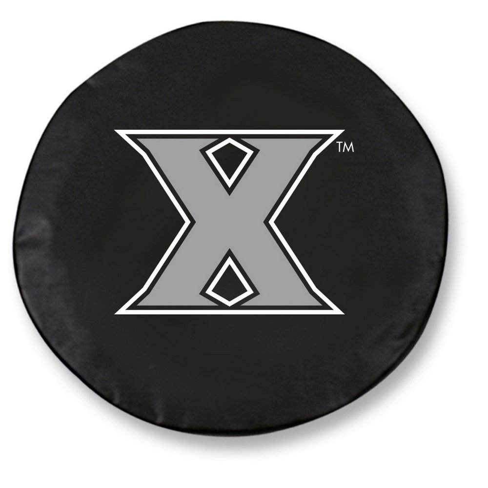 Xavier Tire Cover - Size J - (27"x8") on Black Vinyl