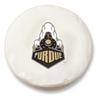 Purdue Tire Cover - Size I - (28"x8") on White Vinyl view 1