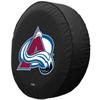 Colorado Avalanche Tire Cover - Size H2 - (35"x12.5") on Black Vinyl view 2