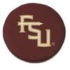 Florida State (Script) Tire Cover - Size N - (24"x8") on Black Vinyl view 1