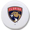 Florida Panthers Tire Cover - Size H2 - (35"x12.5") on White Vinyl view 1