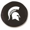 Michigan State University Tire Cover - Size M - (25.5"x8") on Black Vinyl view 1